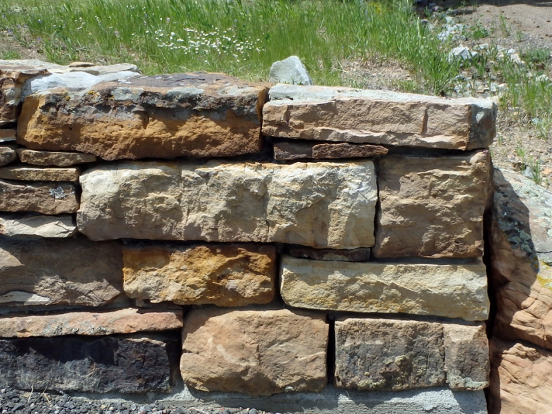 Custom Cut Dry Stack Stone Wall